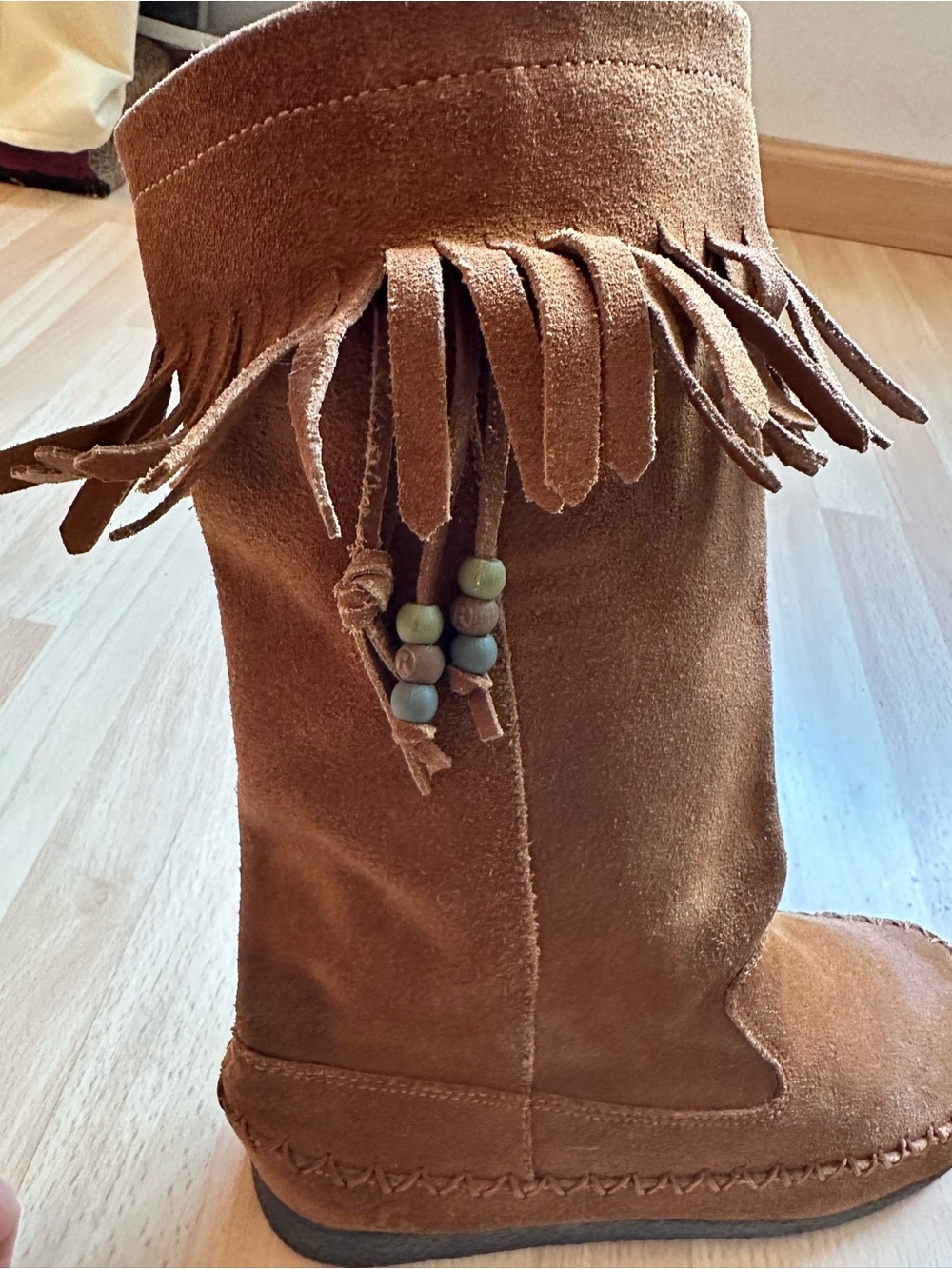 Report Dubai Fringe Moccasin Boot